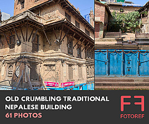 Old Crumbling Traditional Nepalese Building