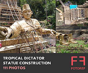 Tropical Dictator Statue Construction