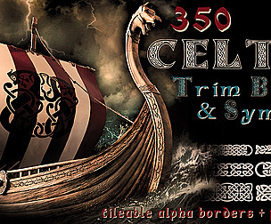 350 Celtic seamless patterns and Symbols-vol09