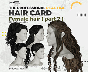 Female Hair Part 2 - Realtime Hair card