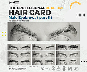 Male Eyebrows Part 4 - Realtime Hair card