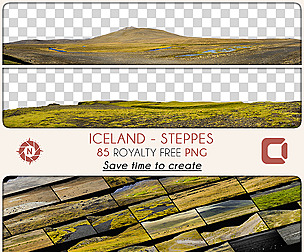 Iceland - Steppes - PNG Photo Pack