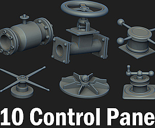 Control Panel IMM Brushes and 3D Models Vol 3