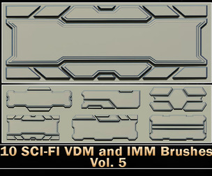 10 SCI-FI VDM and IMM Brushes Vol. 5