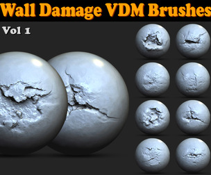Wall Damage VDM Brushes Vol 1