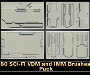 80 SCI-FI VDM and IMM Brushes Pack