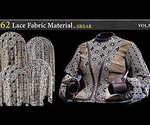 62 Lace Fabric Material_SBSAR_VOL.9