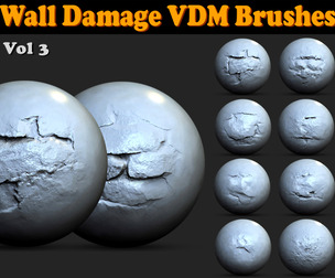 Wall Damage VDM Brushes Vol 3