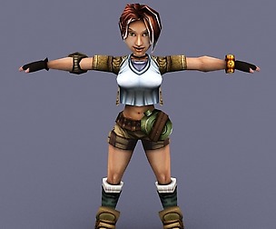 Lara woman cartoon