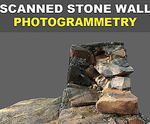Stone Wall Low Poly