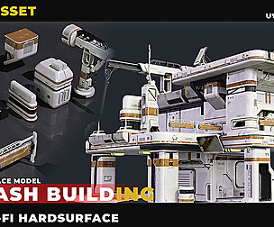 50 KITBASH SCI-FI BUILDING HARDSURFACE VOL 01