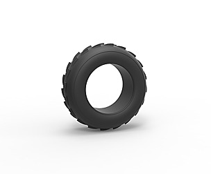 Dune buggy front tire 6 Scale 1:25