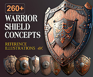 260+ Warrior Shields [Reference Illustrations]