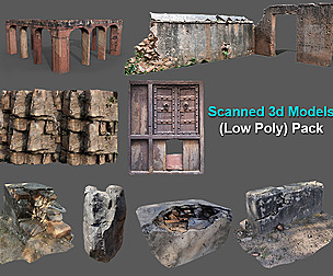 Scanned 3D Model Low Poly Pack