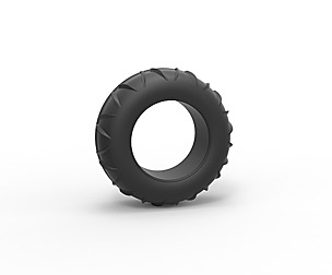 Dune buggy front tire 7 Scale 1:25