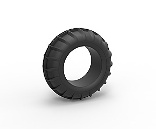 Dune buggy front tire 8 Scale 1:25
