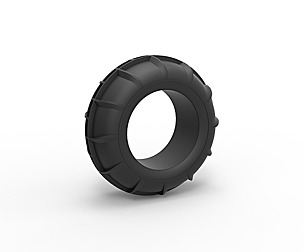 Dune buggy front tire 11 Scale 1:25