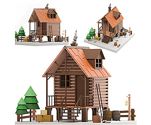 Lowpoly Toy House