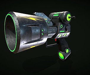 Sci-fi Pistol LowPoly