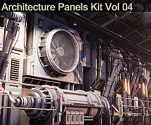 Sci-Fi Architecture Panels Kit Vol 04