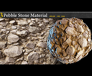 3 Pebble Stone Material
