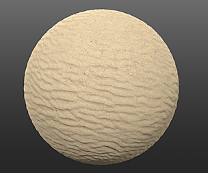 Rippled Bright Desert Sand Material