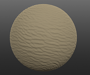 Rippled Bright Sea Sand Material