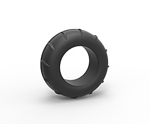 Dune buggy front tire 12 Scale 1:25