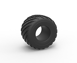 Monster Jam tire 20 Scale 1:25