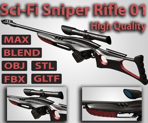 Sci-Fi Sniper Rifle 03