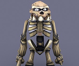 skeleton cartoon