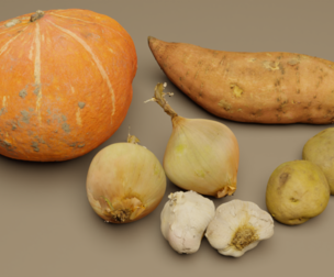 Photorealistic vegetables pack