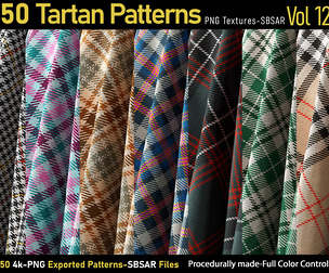 50 Tartan Patterns-Vol12-PNG-SBSAR