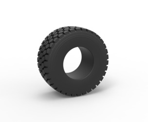 Military truck tire 9 Scale 1:25