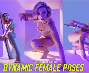 Dynamic Female Poses Reference Pictures