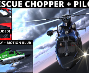 Rescue Chopper Helicopter - incl. Pilot