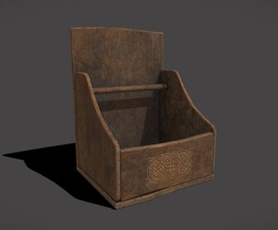 Wooden Dishes Basket