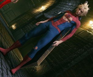 FF7 Cloud as Spiderman - ShinyRoseMods
