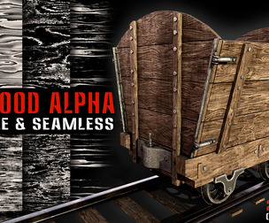100 Tileable and Seamless Wood Alpha-Vol1