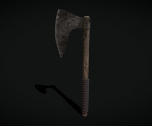 Bearded Viking War Axe