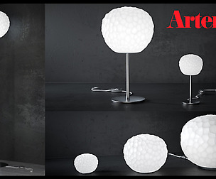 Meteorite by Artemide Floor and Table set