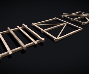 Construction Wood Piles