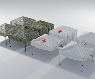 Canopy Tents with multiple textures