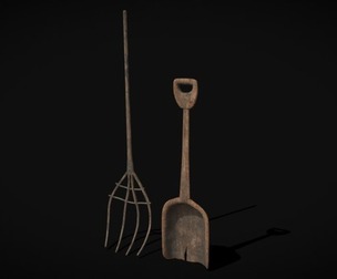 Shovel and Rake