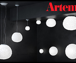 Meteorite by Artemide Suspension and Wall set