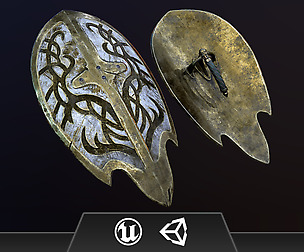 Oval Shield - Shield and Textures