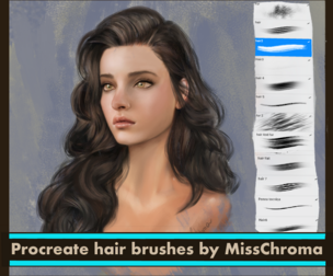 Procreate Hair brushes by  MissChroma