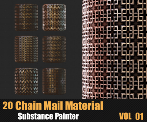 20 Chain Mail Materials In Substance Painter