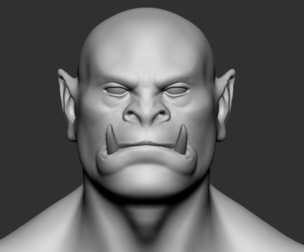 Base Mesh Orc Head