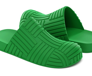 Bottega Veneta Slider Rubber Sandals